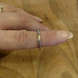 Toe ring!  Patterned and fun!